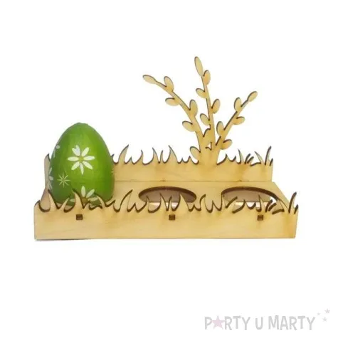 podstawka do jajek trawa bazie drewno 150x96x61 mm