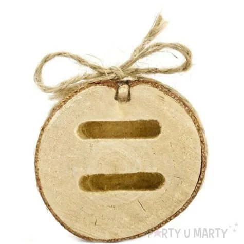 podstawka na obraczki drewniana partydeco 6x4 cm