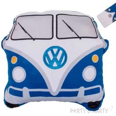 poduszka bus volkswagen bialo niebieski ootb 27 x 31 x 10 cm