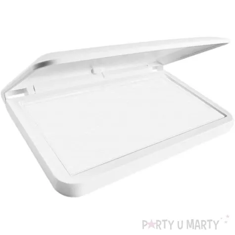 poduszka do stempli make 1 pudelko nasaczona biala tusz wodny colop 90 x 50 mm