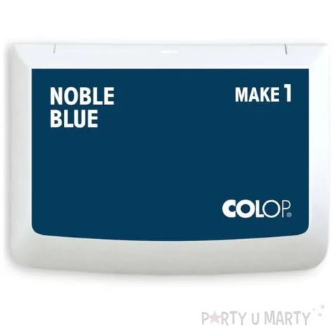 poduszka do stempli make 1 pudelko nasaczona niebieska ciemna tusz wodny colop 90 x 50 mm