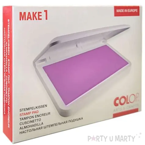 poduszka do stempli make 1 pudelko nasaczona rozowa jasna tusz wodny colop 90 x 50 mm