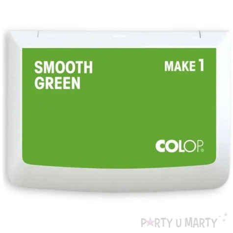 poduszka do stempli make 1 pudelko nasaczona zielona jasna tusz wodny colop 90 x 50 mm