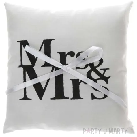 poduszka kwadratowa pod obraczki mr mrs santex 18 x 18 cm 1 szt