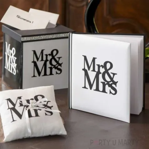 poduszka kwadratowa pod obraczki mr mrs santex 18 x 18 cm 1 szt