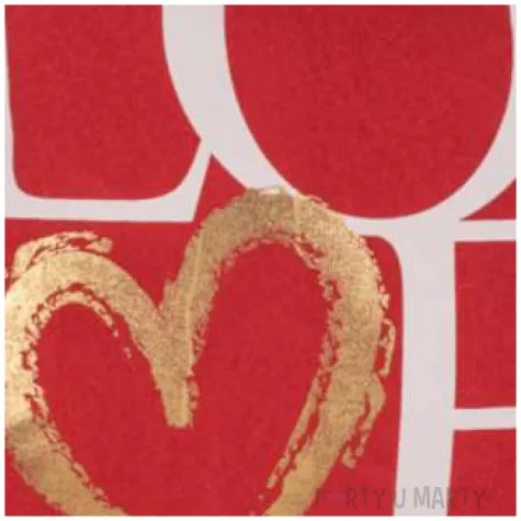 poduszka love czerwona ootb 40 x 40 cm