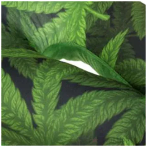 poduszka na szyje lisc marihuany zielona ootb 29 x 25 x 9 cm