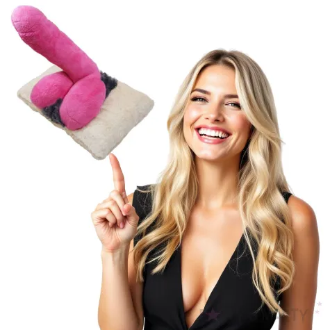 poduszka penis rozowa kemis 20 x 30 cm