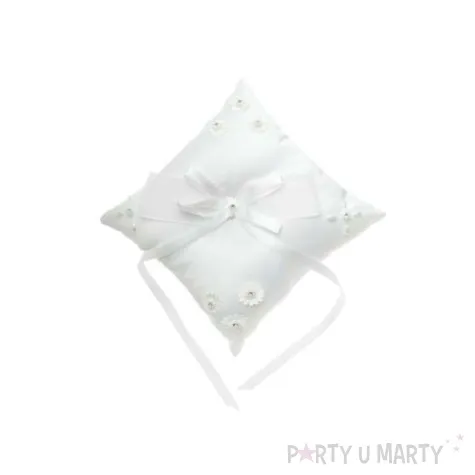 poduszka pod obraczki bialy 17 x 17cm 1szt