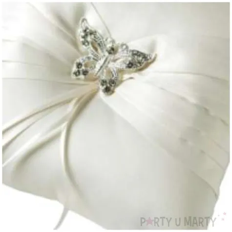 poduszka pod obraczki elegant butterfly kosc sloniowa goland