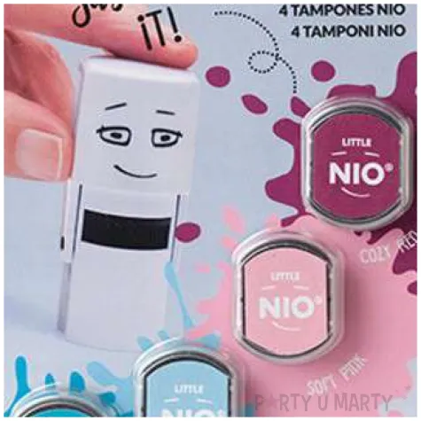 poduszki do pieczatek nio kolory pastelowe mix 4 szt