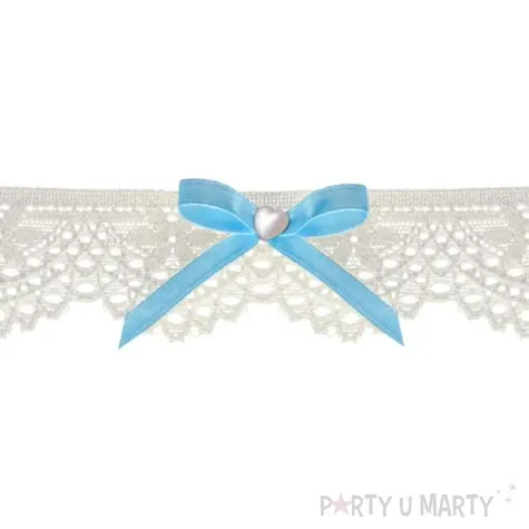 podwiazka koronkowa kremowa 1 szt