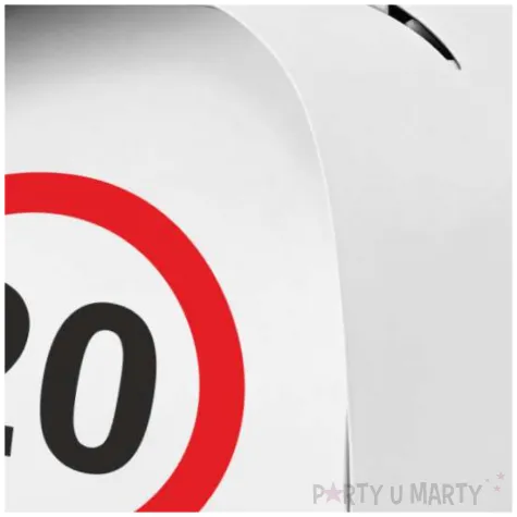 podziekowania dla gosci pudeleczka na slodycze 20 urodziny traffic birthday 7 5 x 6 5 cm 6 szt