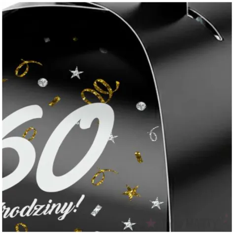 podziekowania dla gosci pudeleczka na slodycze 60 urodziny glamour birthday 7 5 x 6 5 cm 6 szt