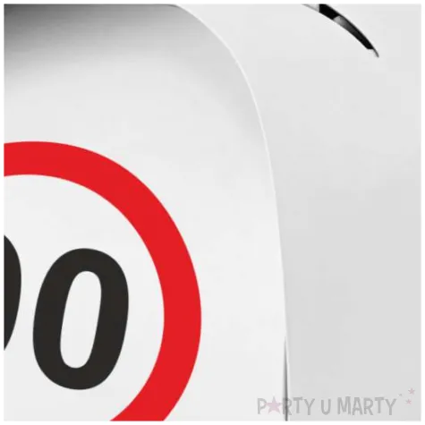 podziekowania dla gosci pudeleczka na slodycze 90 urodziny traffic birthday 7 5 x 6 5 cm 6 szt