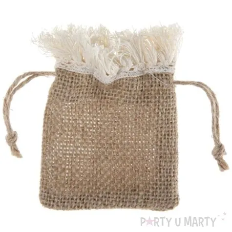 podziekowania dla gosci woreczek jutowy santex 4 szt