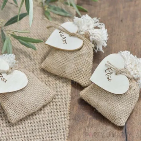 podziekowania dla gosci woreczek jutowy santex 4 szt