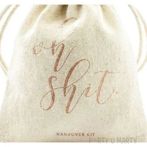 podziekowania dla gosci woreczek oh shit bawelniany partydeco 10 szt