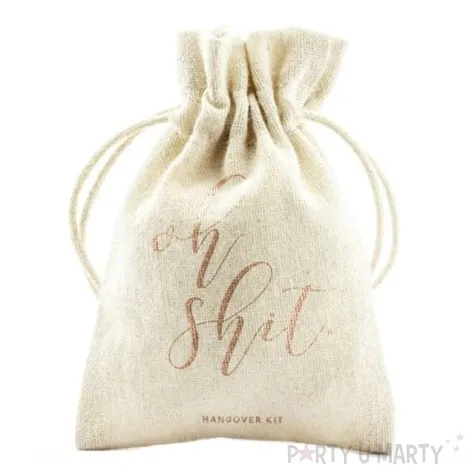 podziekowania dla gosci woreczek oh shit bawelniany partydeco 10 szt