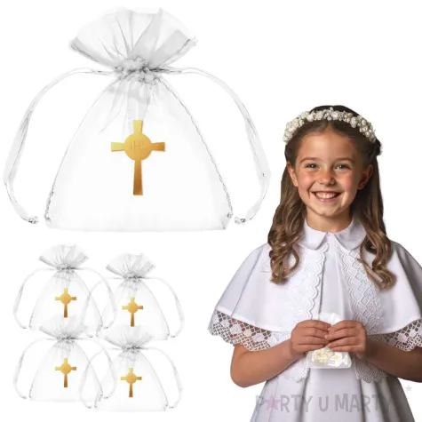 podziekowania na komunie krzyz z hostia ihs 7 5 x 10 cm 5 szt