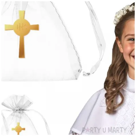 podziekowania na komunie krzyz z hostia ihs 7 5 x 10 cm 5 szt