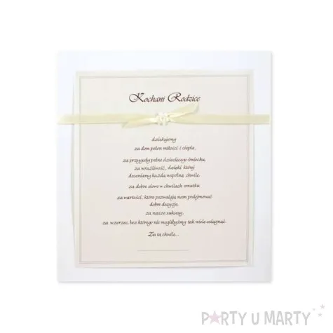 podziekowanie dla rodzicow ozdobna tuba 1szt