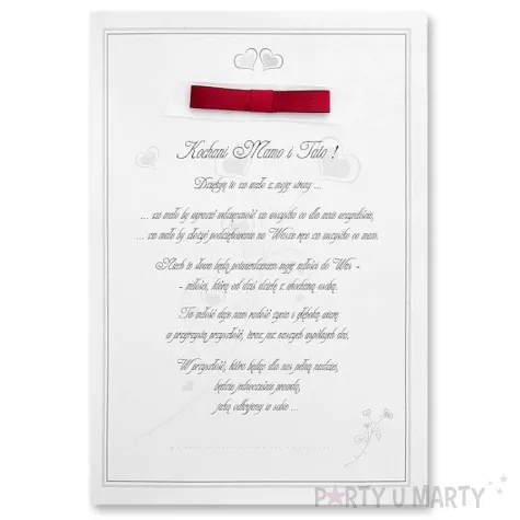 podziekowanie dla rodzicow ozdobne pudelko 1szt