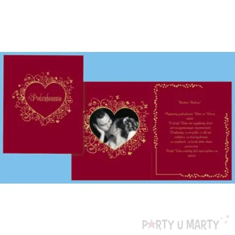 podziekowanie dla rodzicow ze zdobieniami 1szt