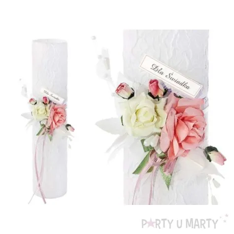 podziekowanie dla swiadka ozdobna tuba 1 szt