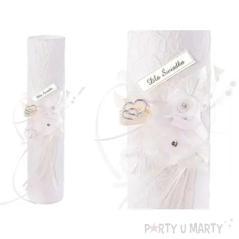 podziekowanie dla swiadka ozdobna tuba 1szt