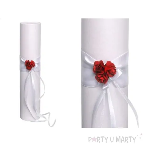 podziekowanie dla swiadka ozdobna tuba 1szt