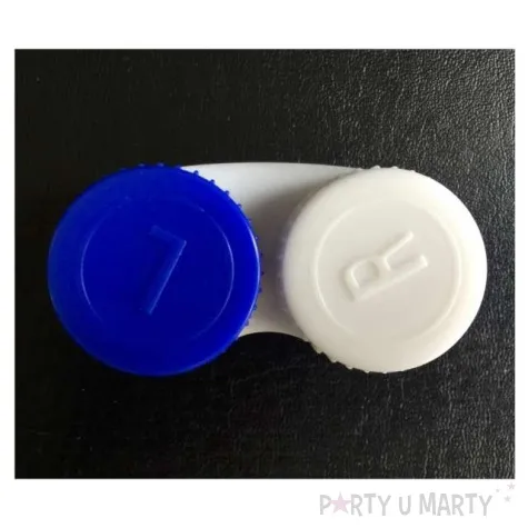 pojemnik na soczewki classic bialo granatowy boland