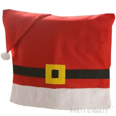 pokrowiec na krzeslo czapka mikolaja kraszek 62 x 42 cm