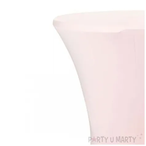 pokrowiec na stol koktajlowy brudny roz partydeco 110 x 80 cm