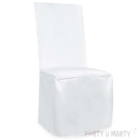 pokrowiec z cienkiej satyny bialy 1szt