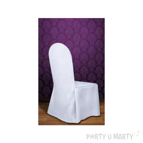 pokrowiec z grubej matowej tkaniny bialy 1szt