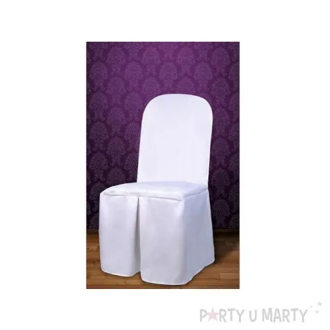 pokrowiec z matowej tkaniny bialy 1szt