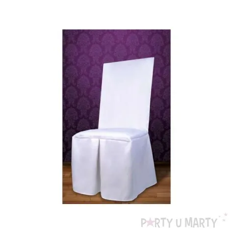 pokrowiec z matowej tkaniny bialy 1szt