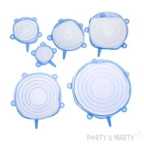 pokrywki silikonowe zdrowa zywnosc gadgetmaster 6 szt