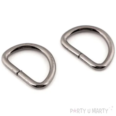 polkolka classic niklowane czarny 19x27 mm 2 szt