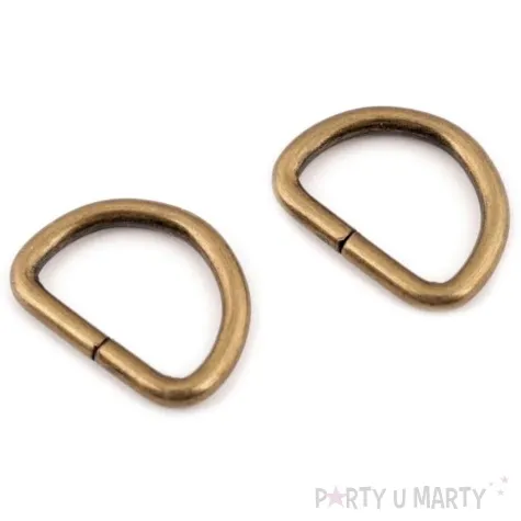 polkolka classic niklowane stary mosiadz 19x27 mm 2 szt