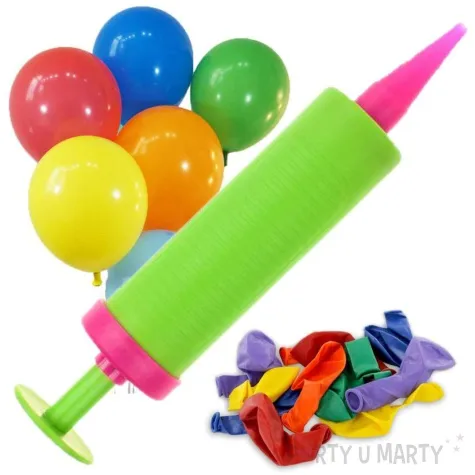 pompka reczna do balonow zielona godan