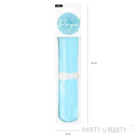 pompon bibulowy classic blekitny partypal 15 cm