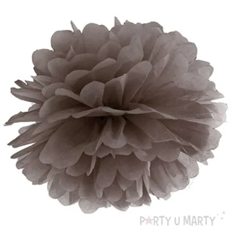pompon bibulowy classic brazowy partydeco 35 cm