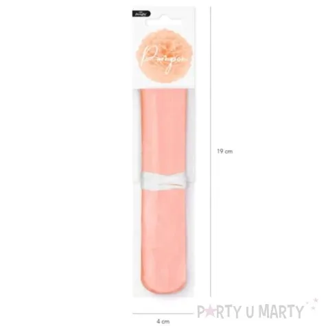 pompon bibulowy classic brzoskwiniowy partypal 15 cm