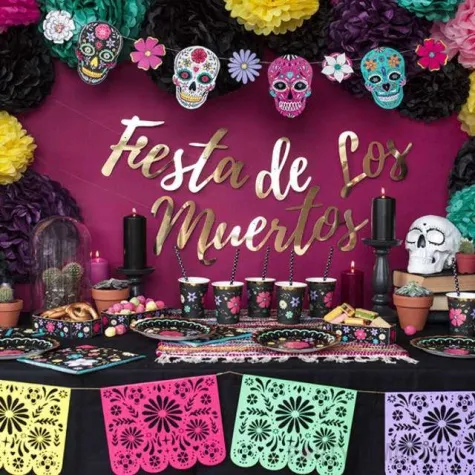 pompon bibulowy classic czarny partydeco 35 cm