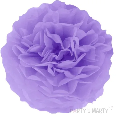 pompon bibulowy classic fioletowy partypal 35 cm