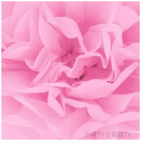 pompon bibulowy classic jasny rozowy partypal 15 cm