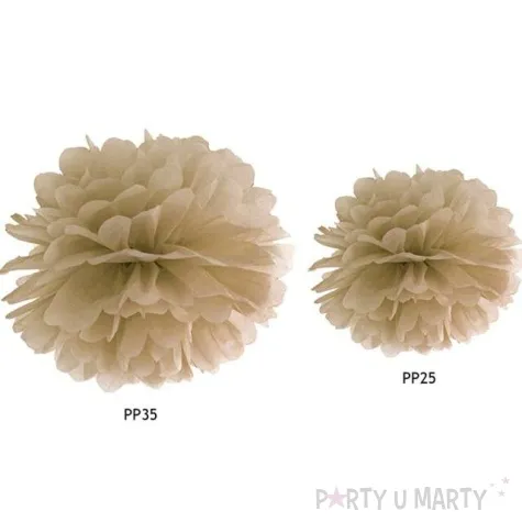 pompon bibulowy classic karmelowy 25 cm