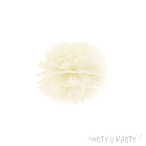 pompon bibulowy classic kremowy jasny 25 cm